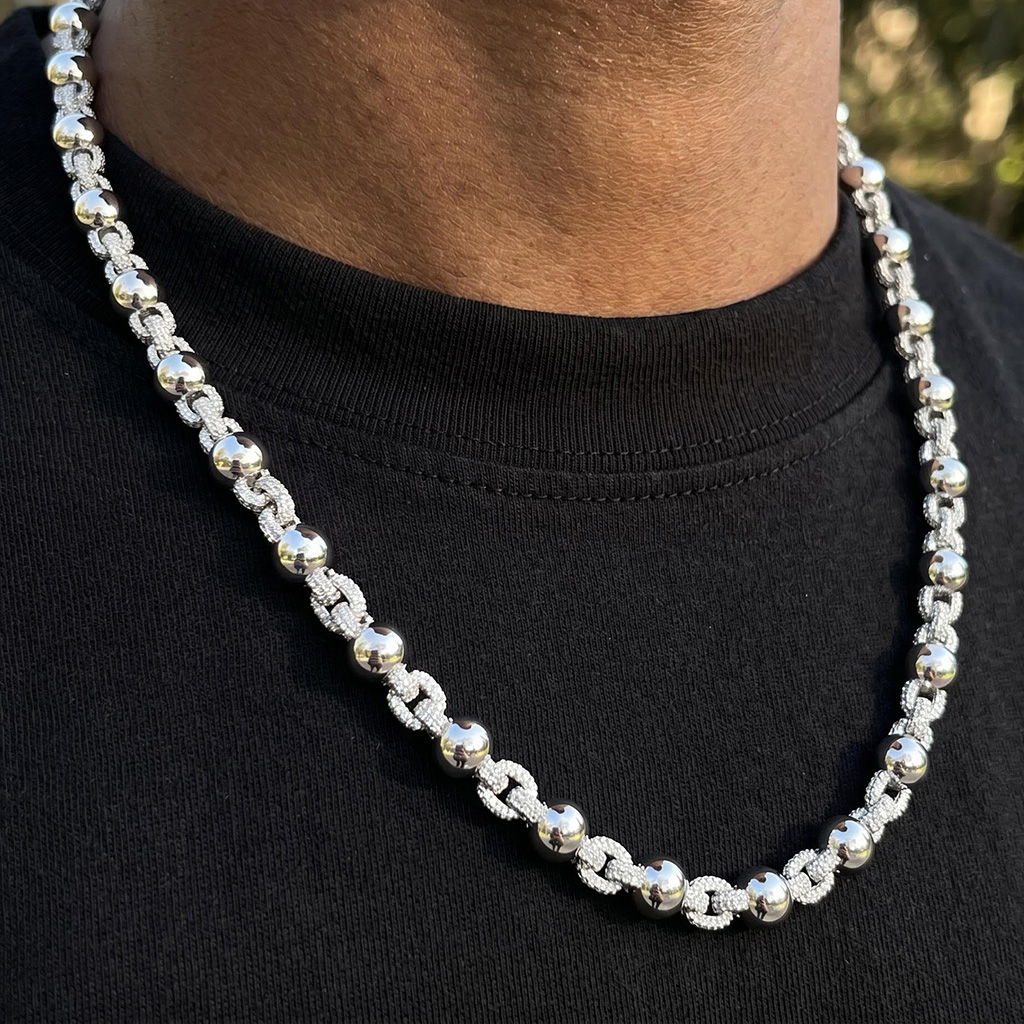 8mm Micro Paved Ball Chain 8mm Micro Paved Ball Chain
