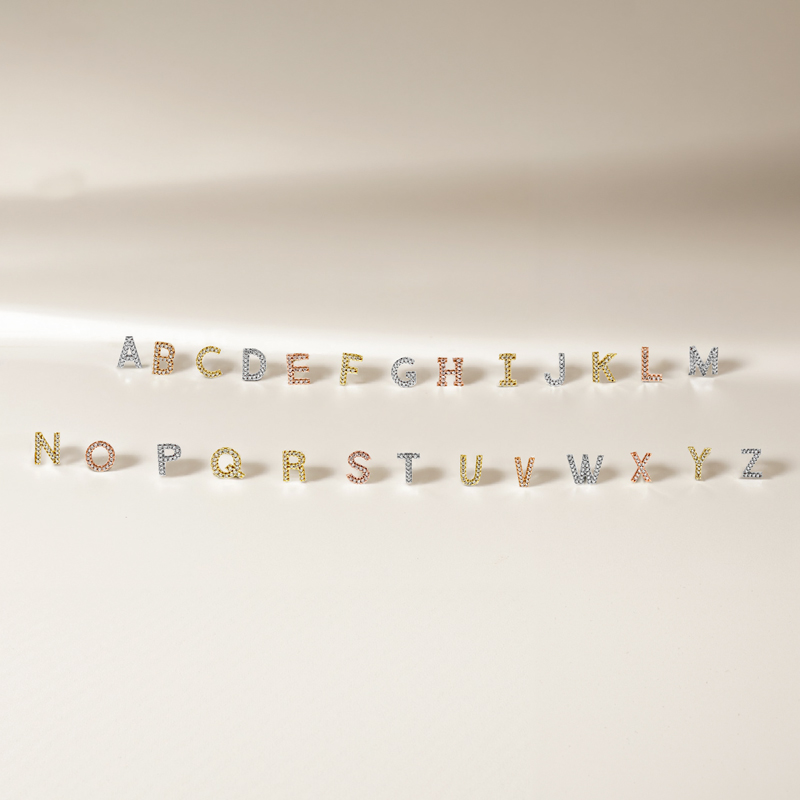 Personalized Letter Halo Earrings