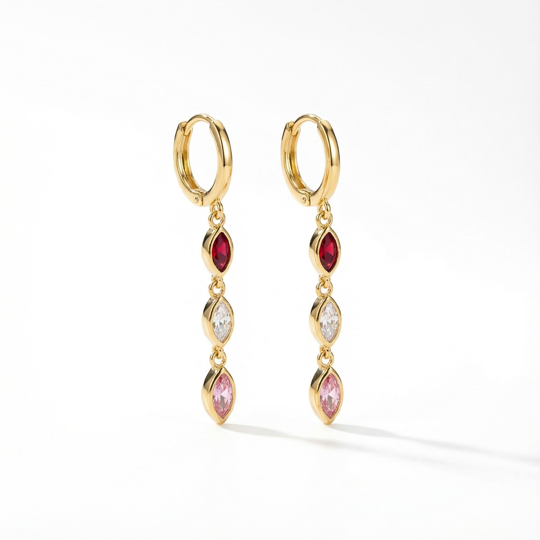 Personalized Marquise Cut Birthstone Stud Earrings Personalized Marquise Cut Birthstone Stud Earrings