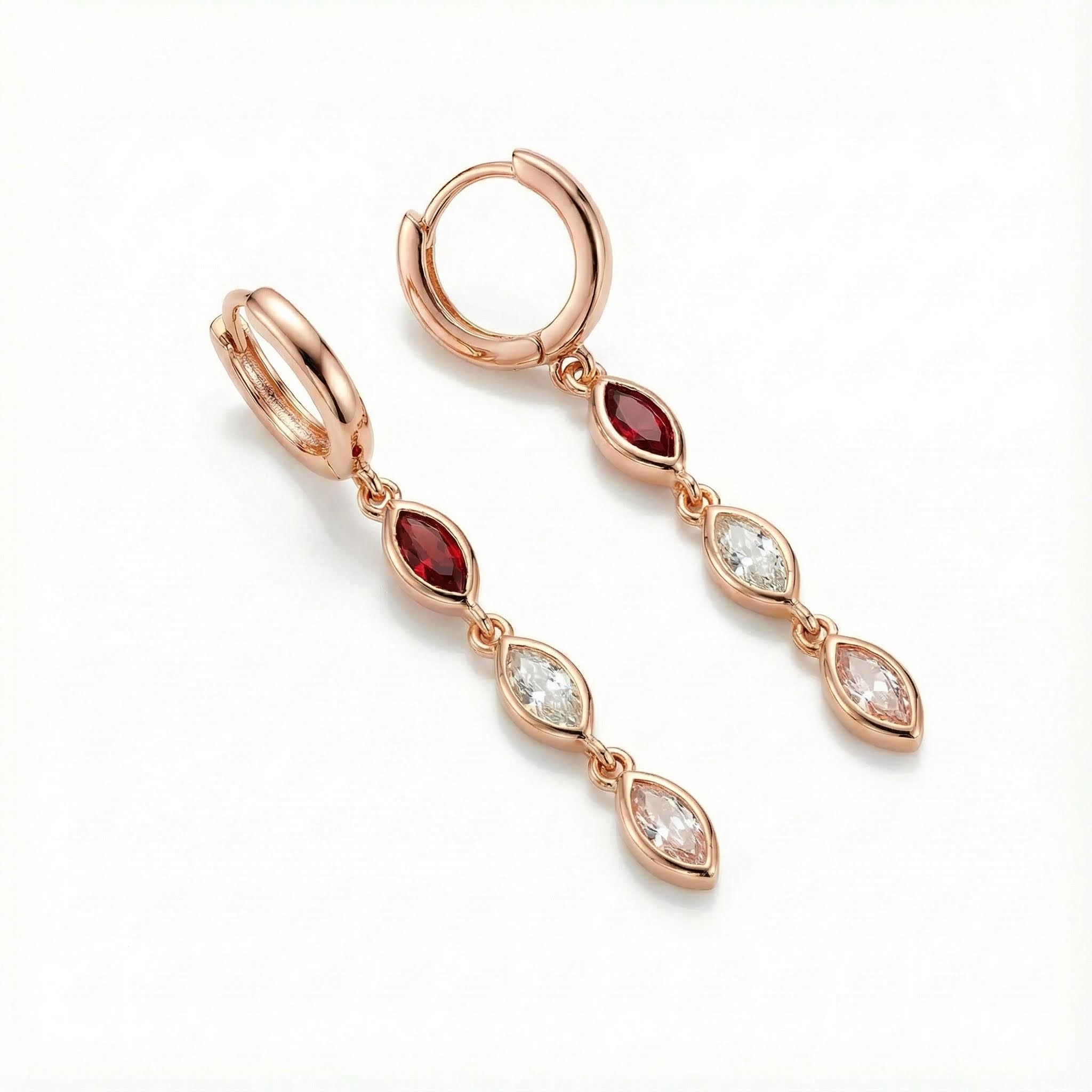 Personalized Marquise Cut Birthstone Stud Earrings Personalized Marquise Cut Birthstone Stud Earrings