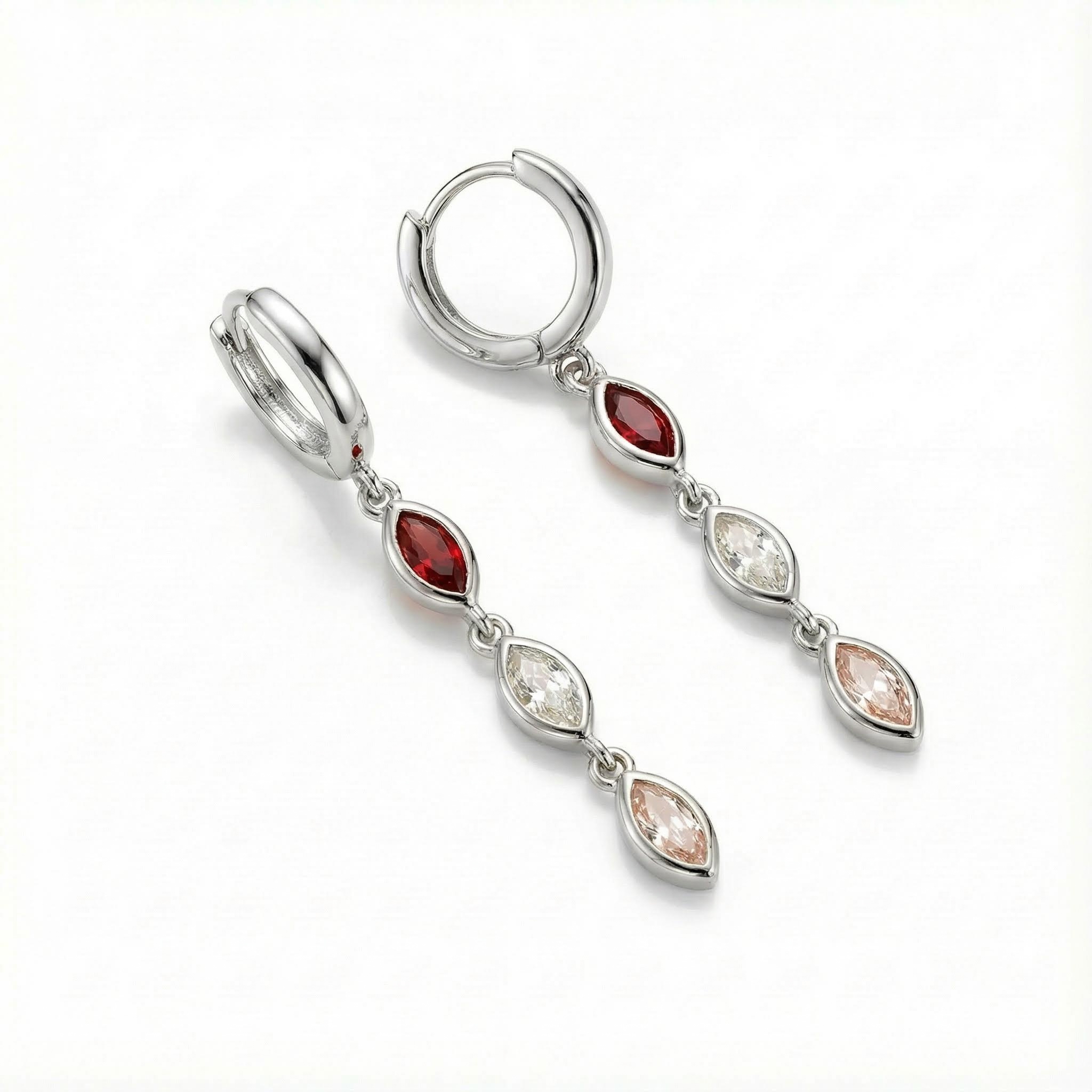 Personalized Marquise Cut Birthstone Stud Earrings Personalized Marquise Cut Birthstone Stud Earrings