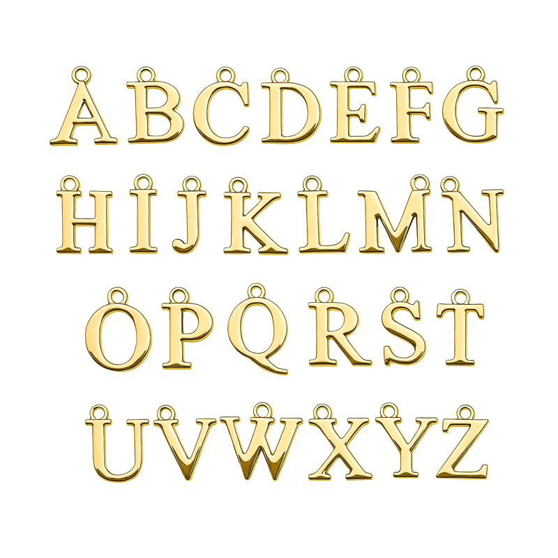 Personalized Initial Necklace with Pearl Accents Personalized Initial Necklace with Pearl Accents