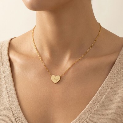 Heart Name Pendant Necklace