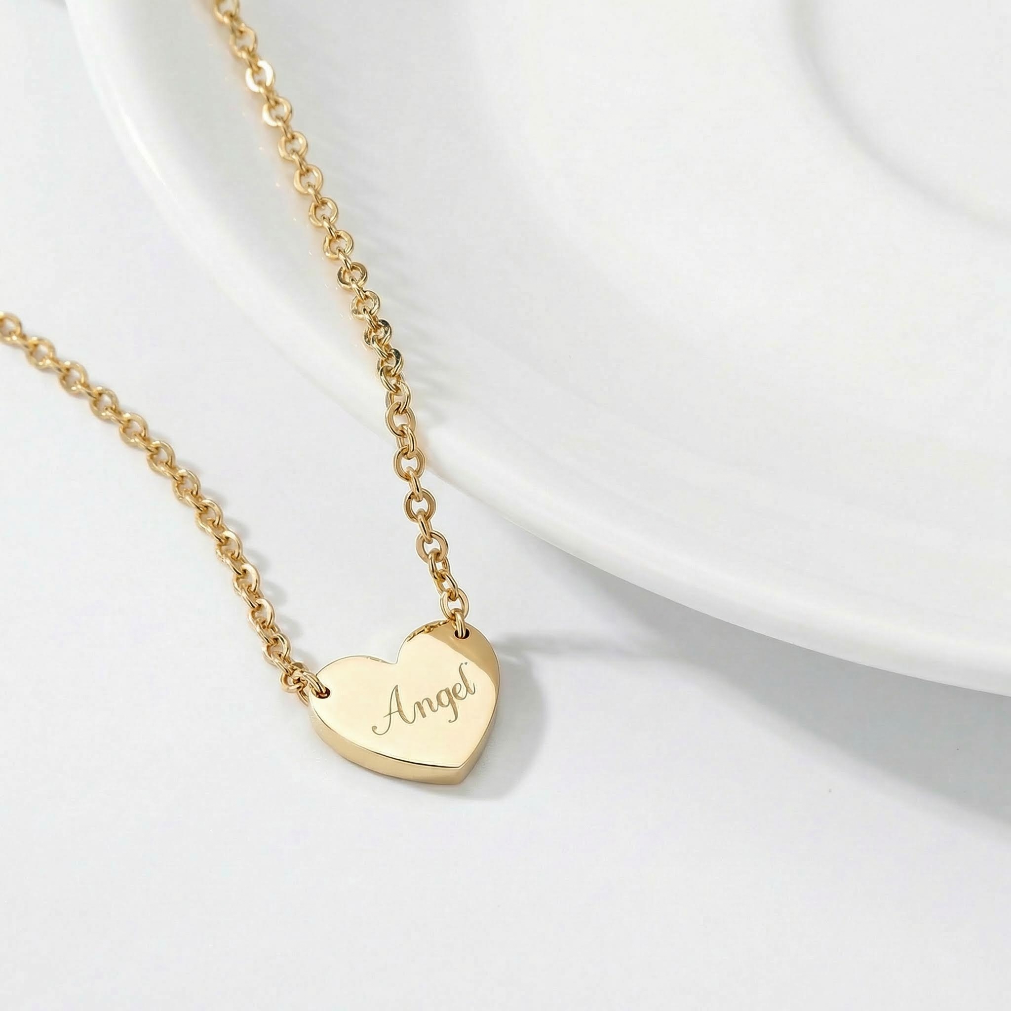 Heart Name Pendant Necklace Heart Name Pendant Necklace