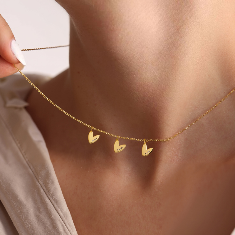 Personalized Heart-Shaped Name Necklace