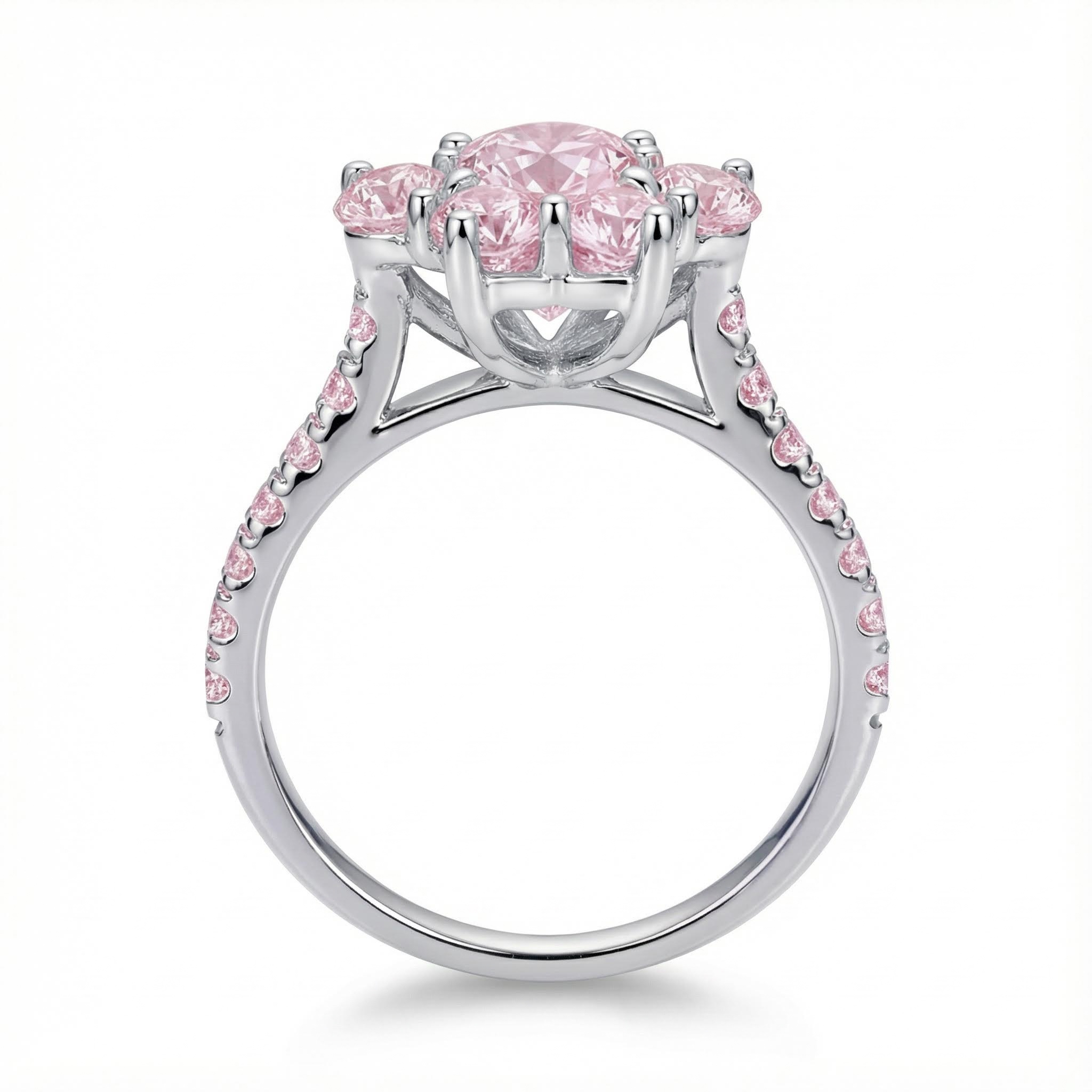 2.38CT Heart & Round Cut Diamond Paw Shape VVS Moissanite Engagement Ring 2.38CT Heart & Round Cut Diamond Paw Shape VVS Moissanite Engagement Ring