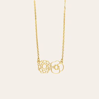Personalized Birth Flower Necklace