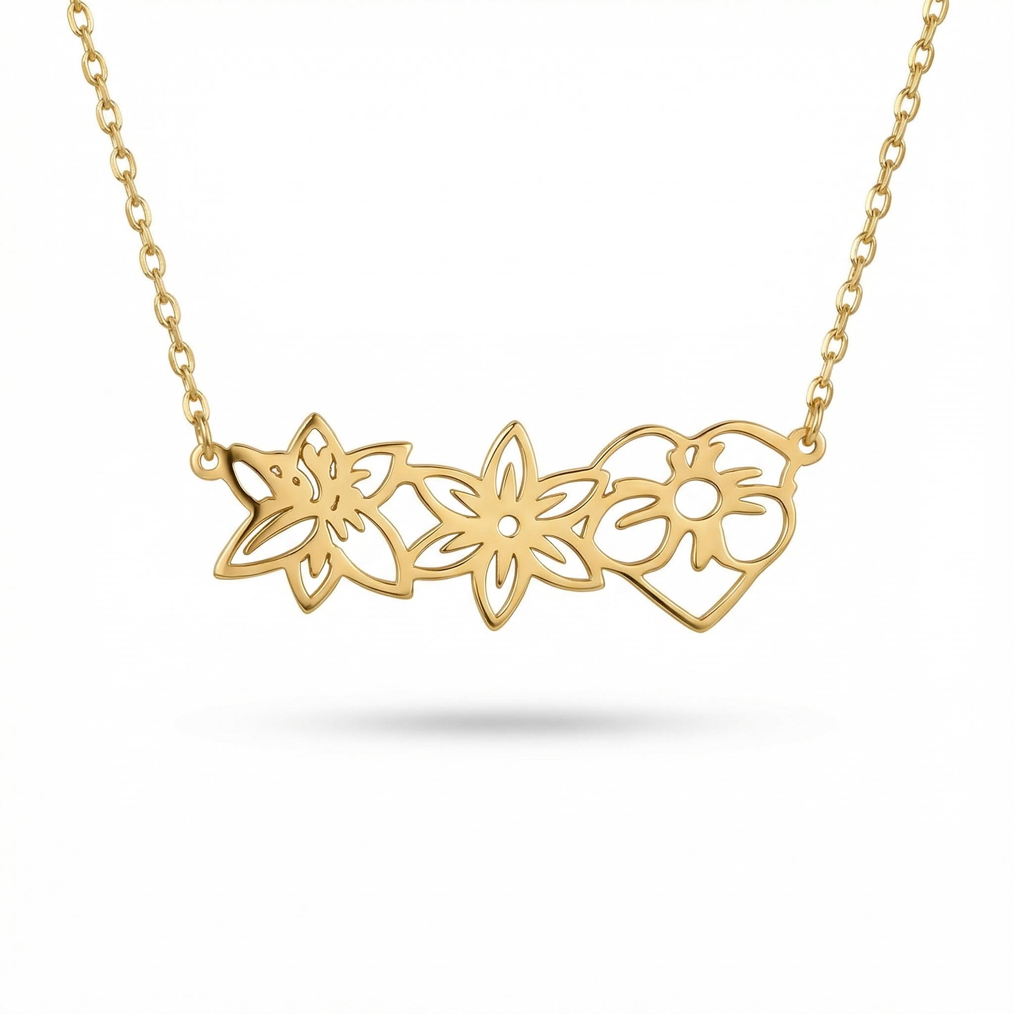 Personalized Birth Flower Necklace