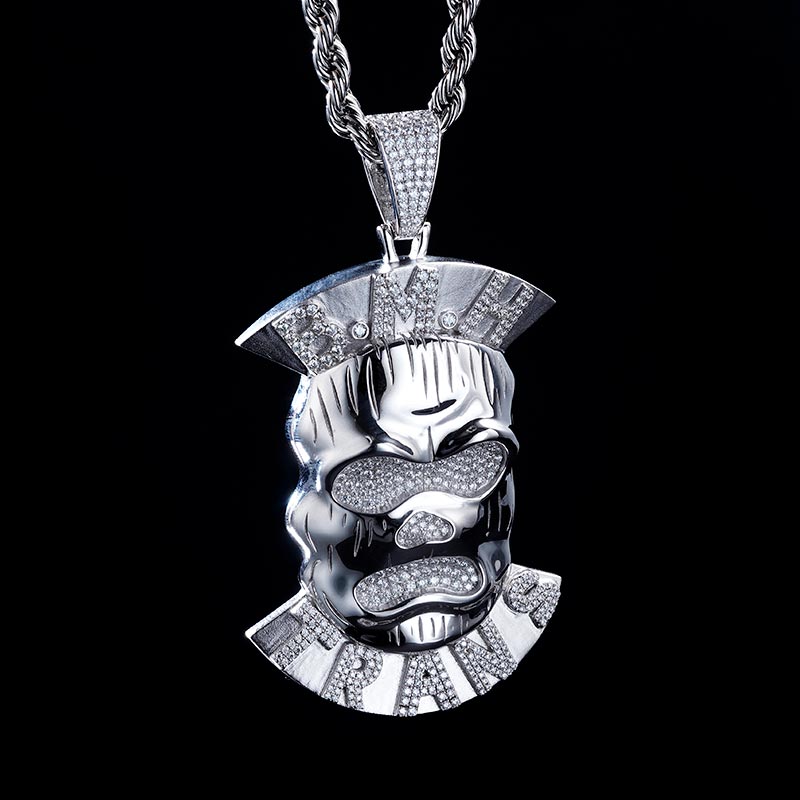 Custom S925 Unique White Face & Letter Pendant Deposit