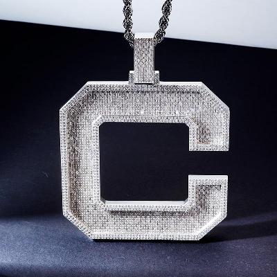 Custom Iced S925 Unique Letter Pendant Deposit
