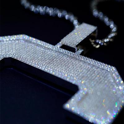Custom Iced S925 Unique Letter Pendant Deposit