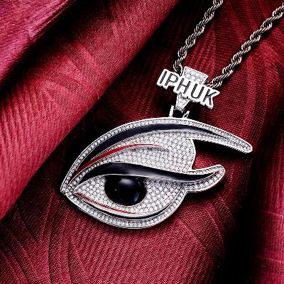 Custom Iced & Enamel S925 Unique Eye Pendant Deposit