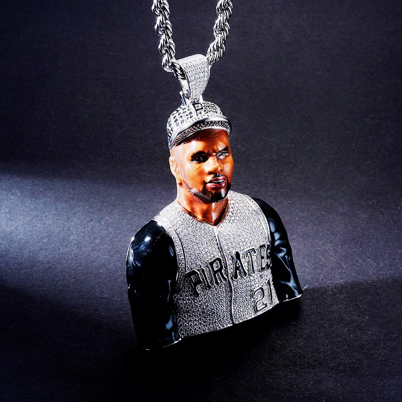 Custom Iced & Enamel S925 Unique Portrait Pendant Deposit