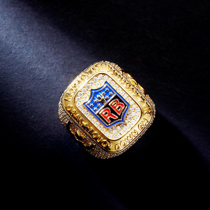 Custom Iced S925 Unique Moissanite Letter Ring Deposit