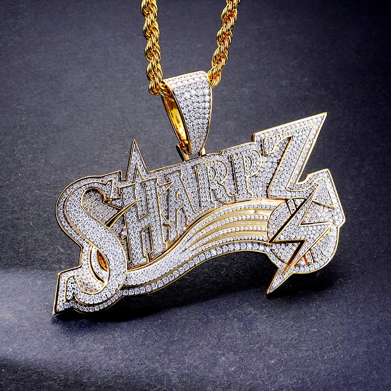 Custom S925 Iced Letter Pendant Deposit