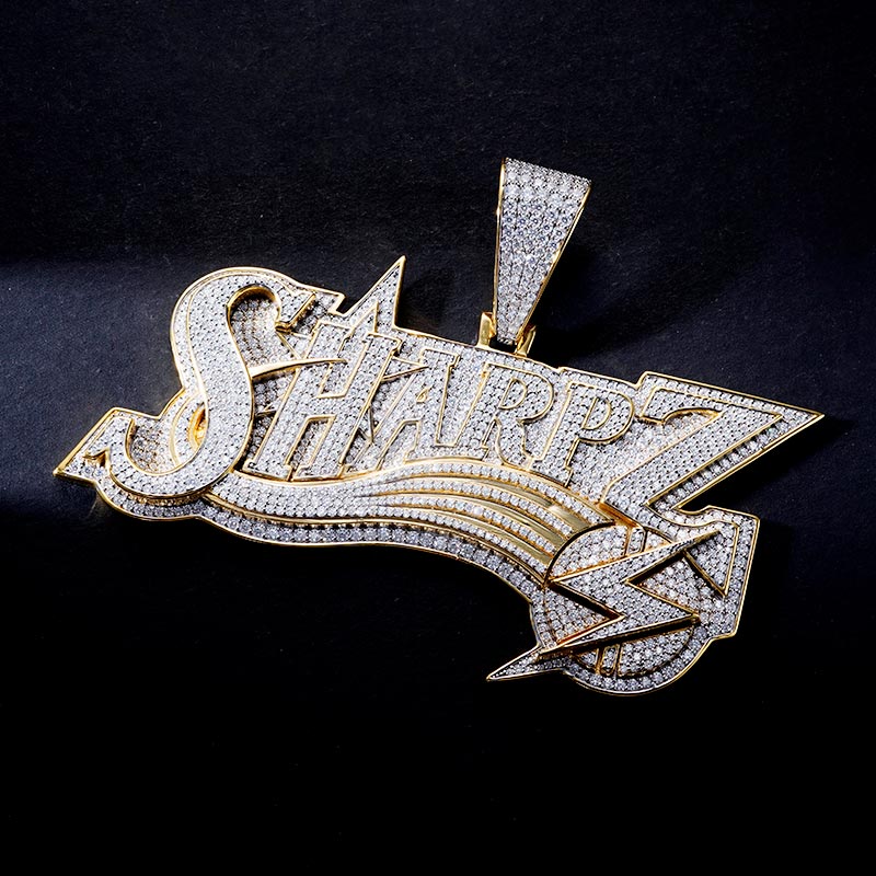 Custom S925 Iced Letter Pendant Deposit