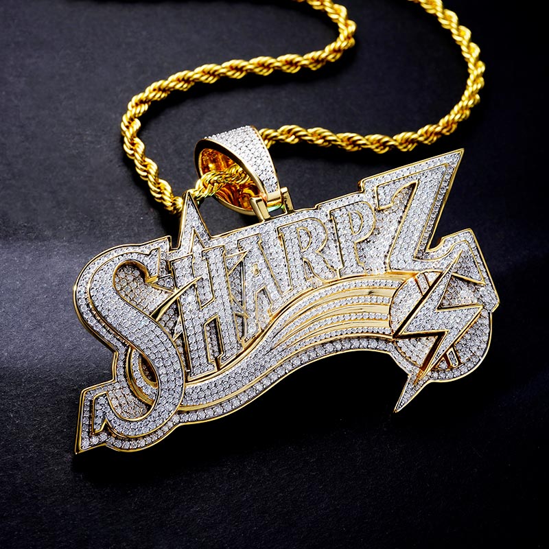 Custom S925 Iced Letter Pendant Deposit