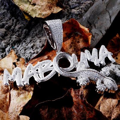 Custom S925 & Iced Lizard & Letter Pendant Deposit