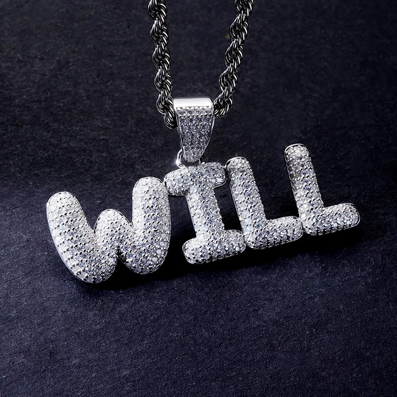 Custom S925 Iced Letter Pendant Deposit