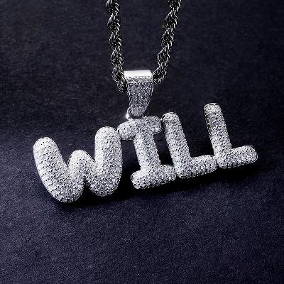 Custom S925 Iced Letter Pendant Deposit