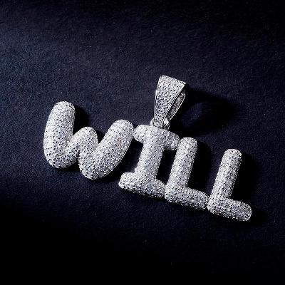 Custom S925 Iced Letter Pendant Deposit