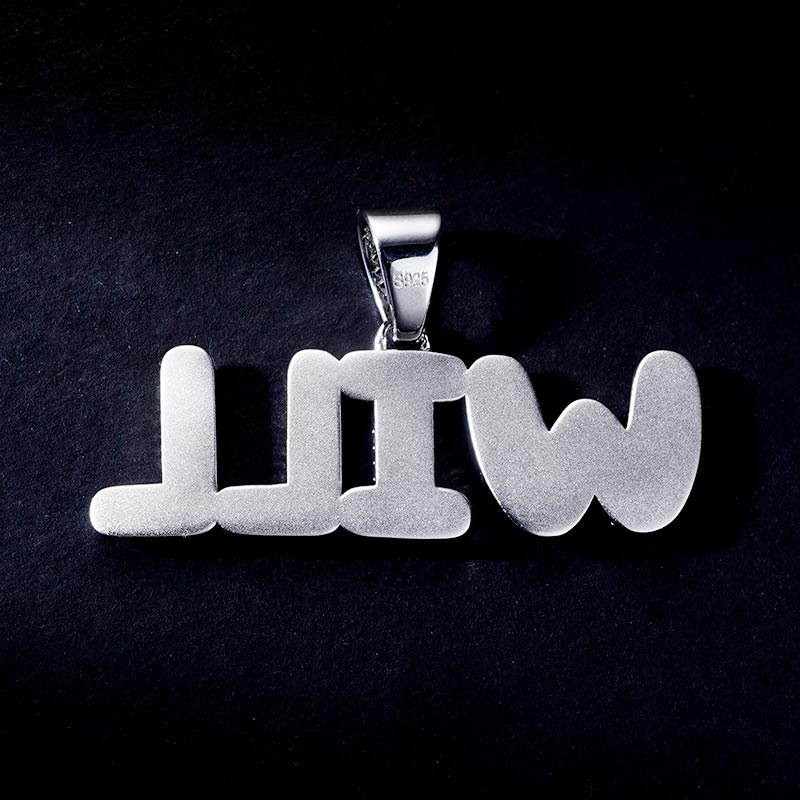 Custom S925 Iced Letter Pendant Deposit