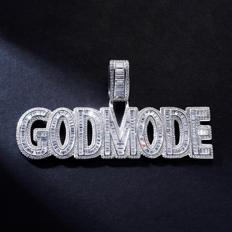 Custom S925 & VVS1 Buggette Moissanite Letter Pendant Deposit