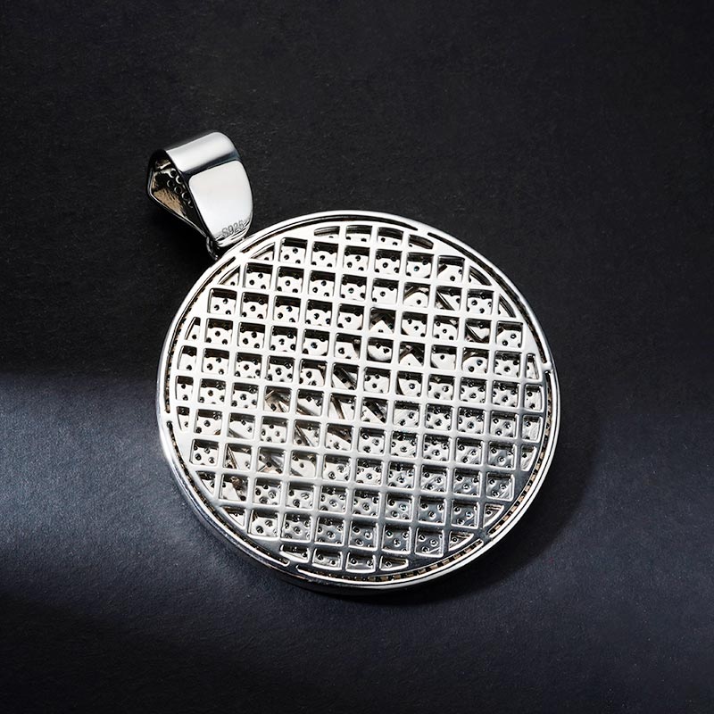 Custom S925 & VVS1 Moissanite Round Letter Pendant Deposit