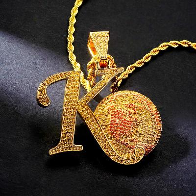 Custom S925 Iced Unique Letter Pendant Deposit