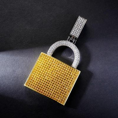 Custom S925 Iced Lock endant Deposit