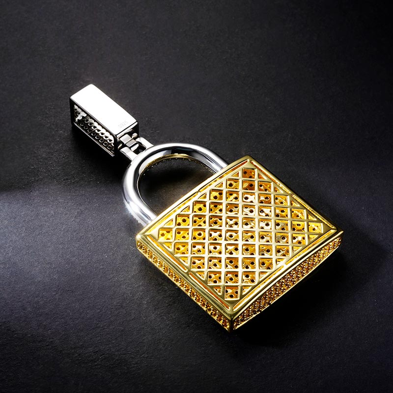 Custom S925 Iced Lock endant Deposit