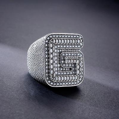 Custom S925 & VVS1 Buguette Moissanite Letter Ring Deposit
