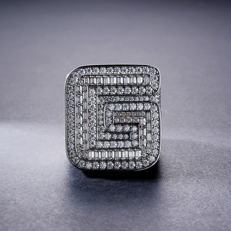 Custom S925 & VVS1 Buguette Moissanite Letter Ring Deposit