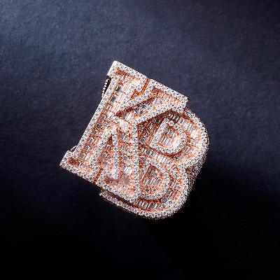 Custom S925 & VVS1 Buggette Moissanite Letter Ring Deposit