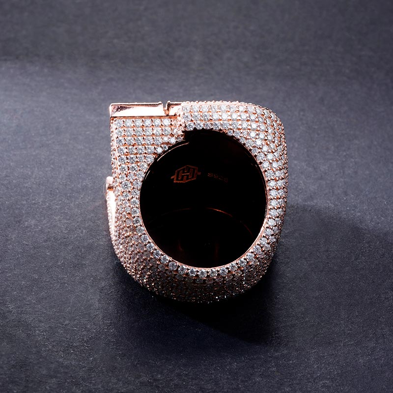 Custom S925 & VVS1 Buggette Moissanite Letter Ring Deposit
