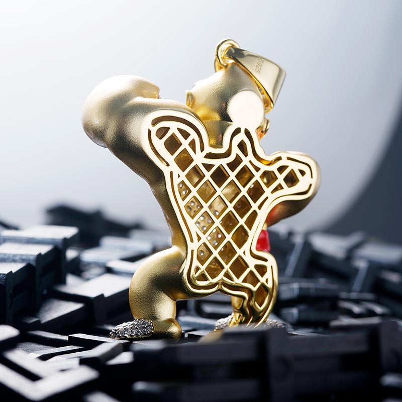 Custom Iced S925 Silver Gorilla Pendant Deposit