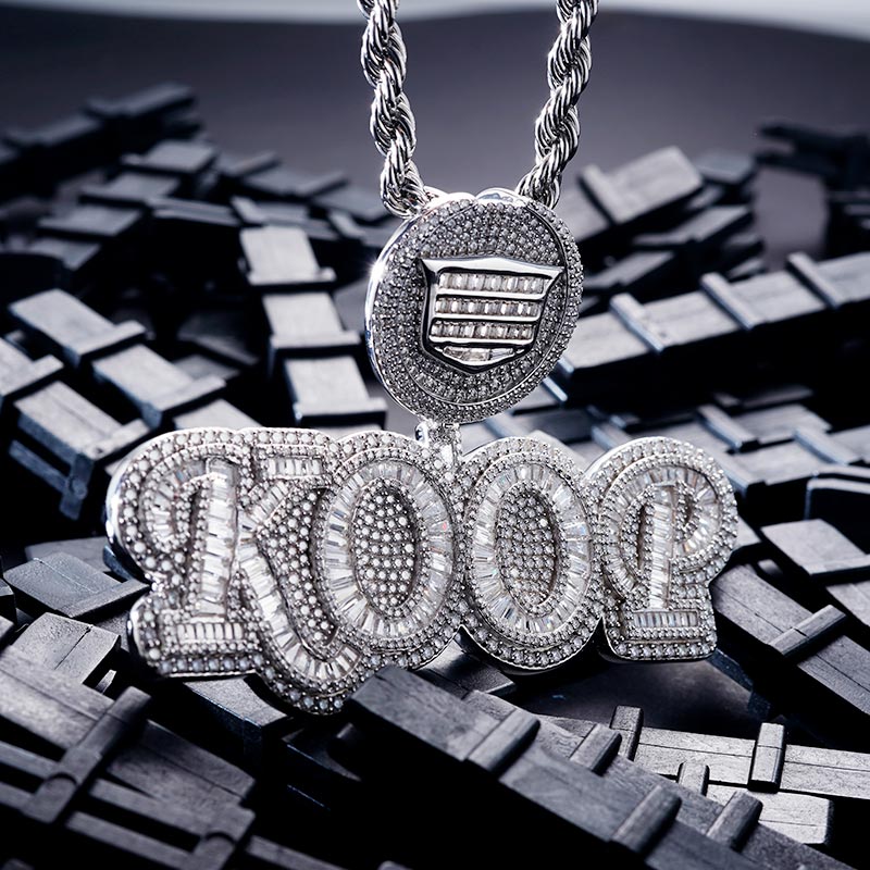 Custom S925 & VVS1 Buggette Moissanite Letter Pendant Deposit