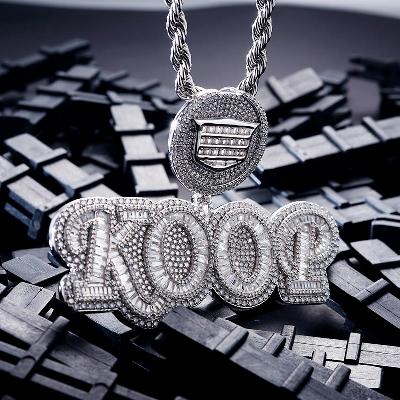 Custom S925 & VVS1 Buggette Moissanite Letter Pendant Deposit