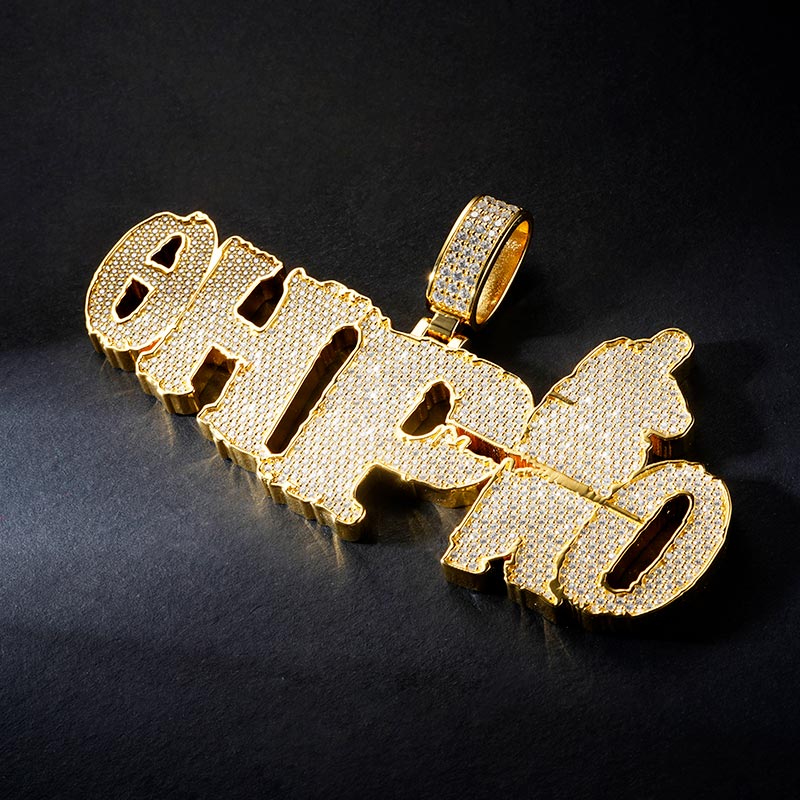 Custom S925 Iced Letter Pendant Deposit