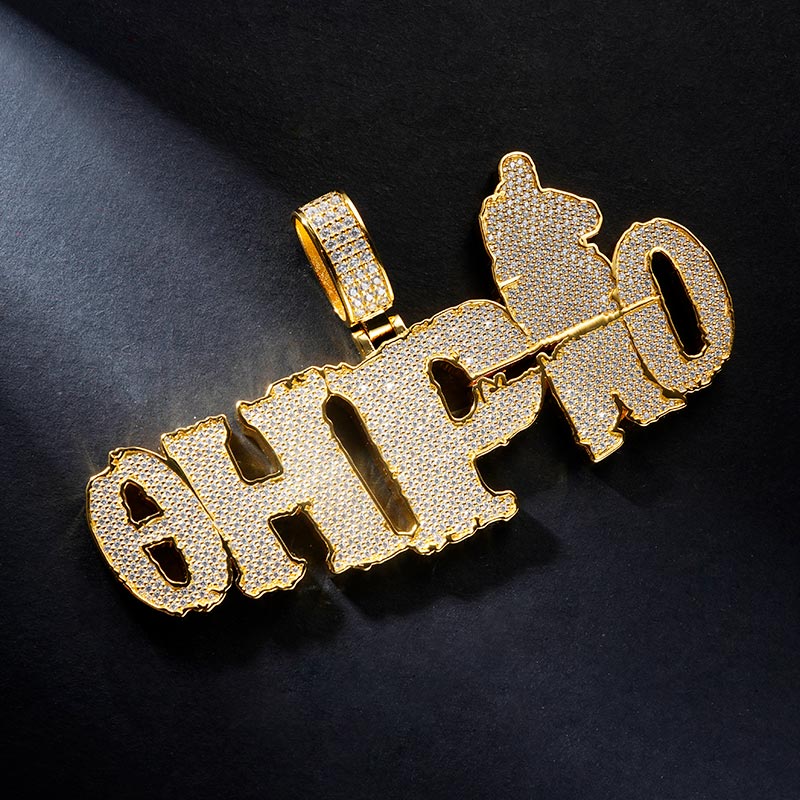 Custom S925 Iced Letter Pendant Deposit