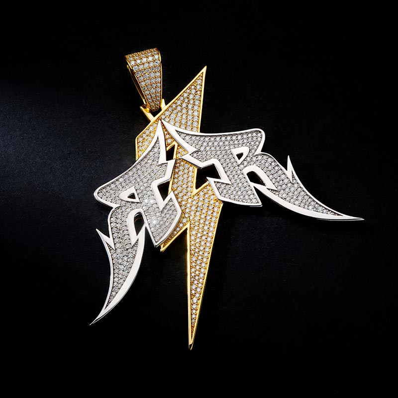 Custom S925 & VVS1 Moissanite Iced  Unique Pendant Deposit