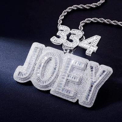 Custom S925 & VVS1 Buggette Moissanite Letter Pendant Deposit