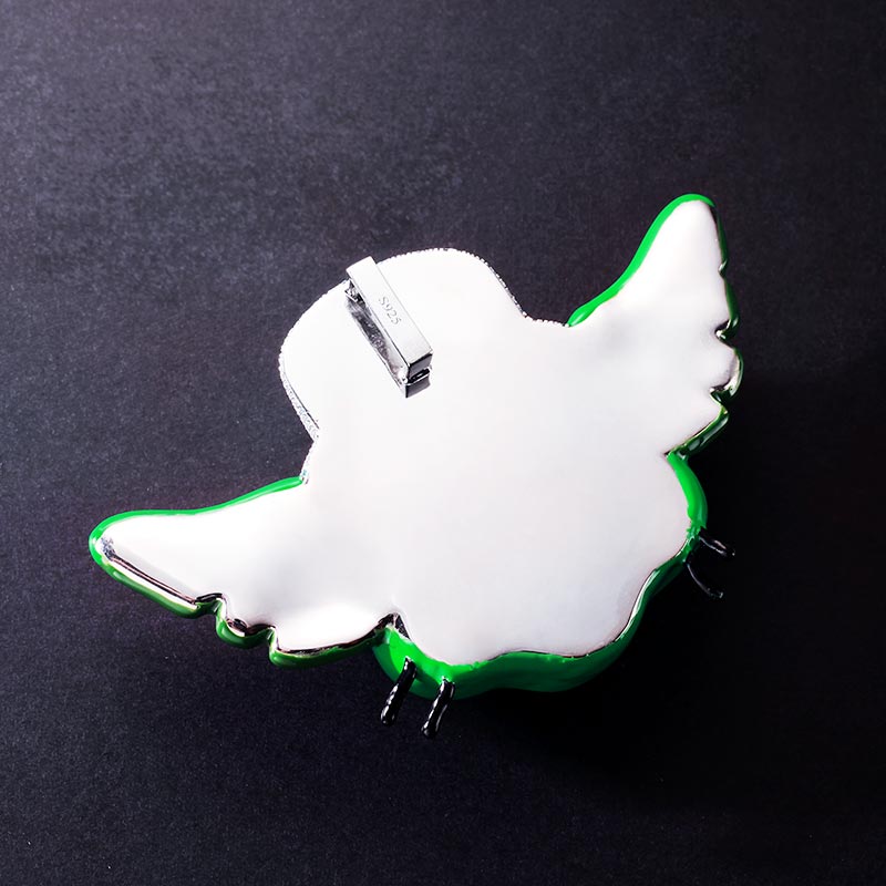 Custom S925 Unique Iced & Enamel Cartoon Pendant Deposit