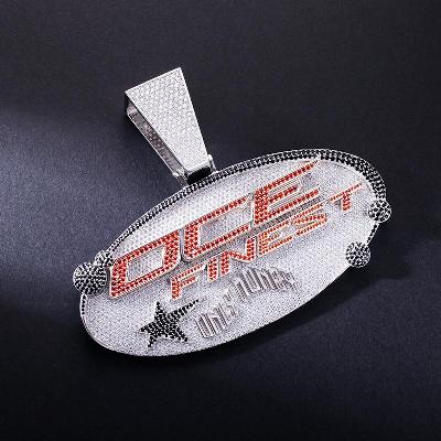 Custom Iced S925 Silver Letter Pendant Deposit