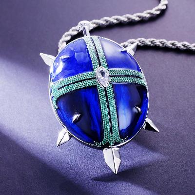 Custom Iced & Enamel S925 Silver Colorful Pendant Deposit