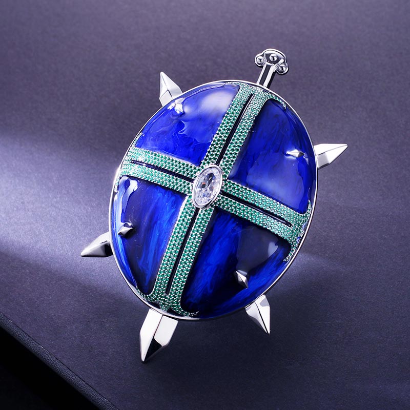 Custom Iced & Enamel S925 Silver Colorful Pendant Deposit