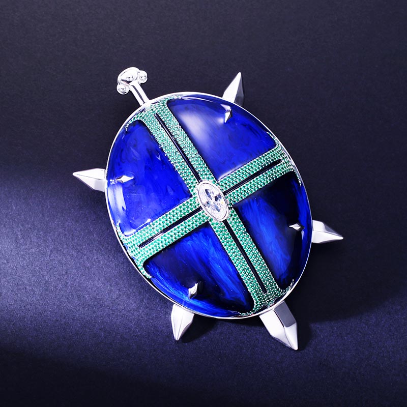Custom Iced & Enamel S925 Silver Colorful Pendant Deposit