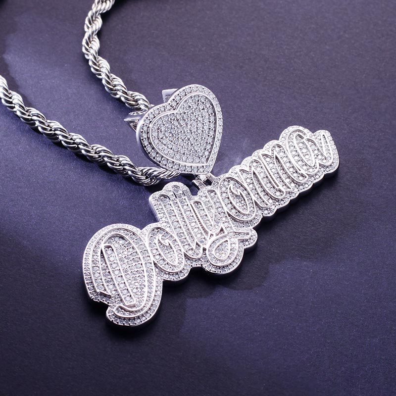 Custom S925 & VVS1 Moissanite Letter Pendant Deposit