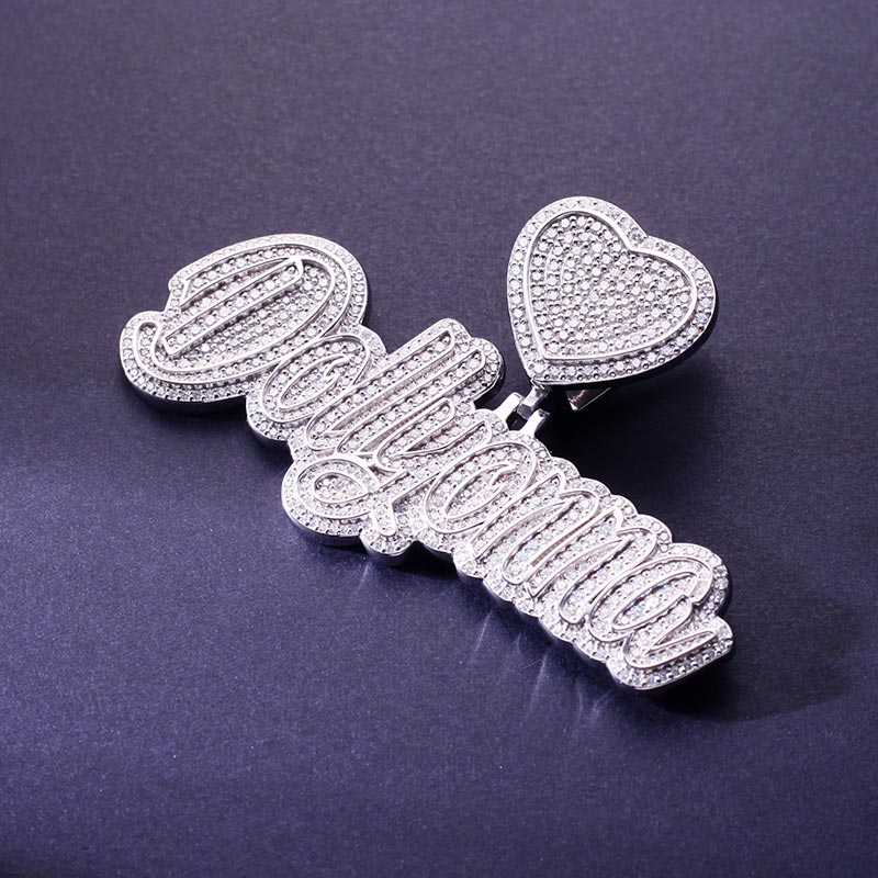 Custom S925 & VVS1 Moissanite Letter Pendant Deposit