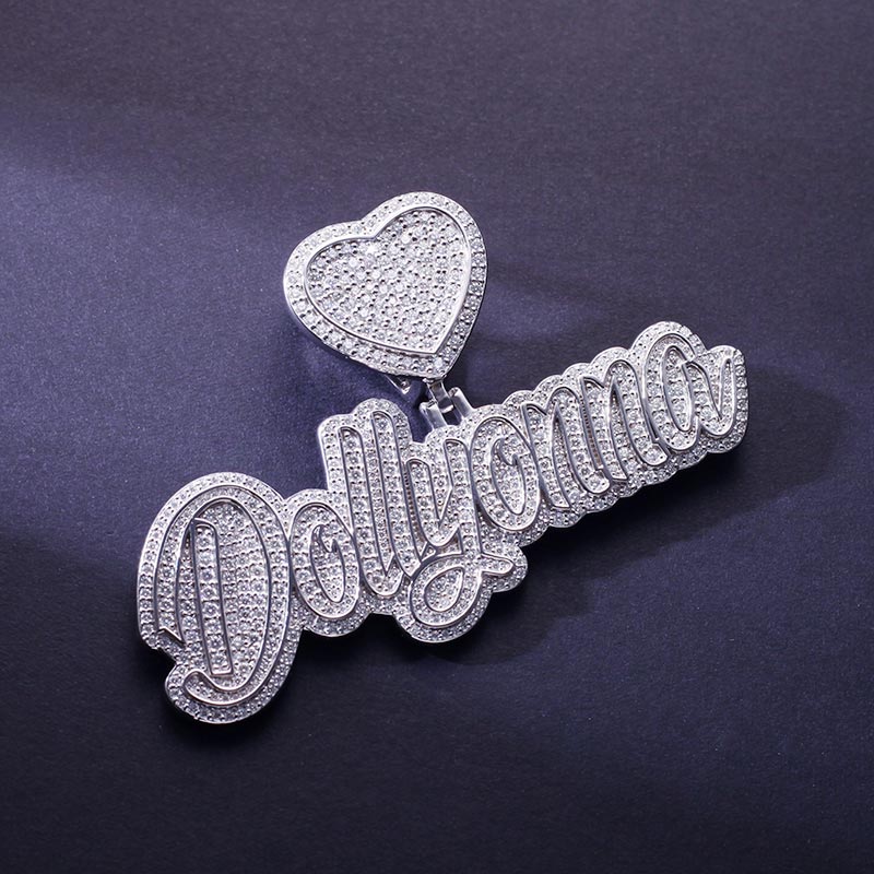 Custom S925 & VVS1 Moissanite Letter Pendant Deposit
